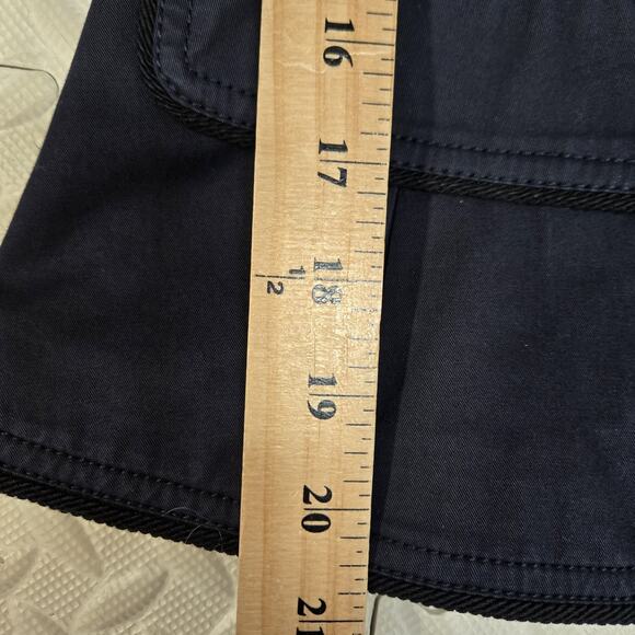 Burberry London Lightweight Military Jacket Women 4 XS Navy Blue Preppy Academia - Picture 12 of 12